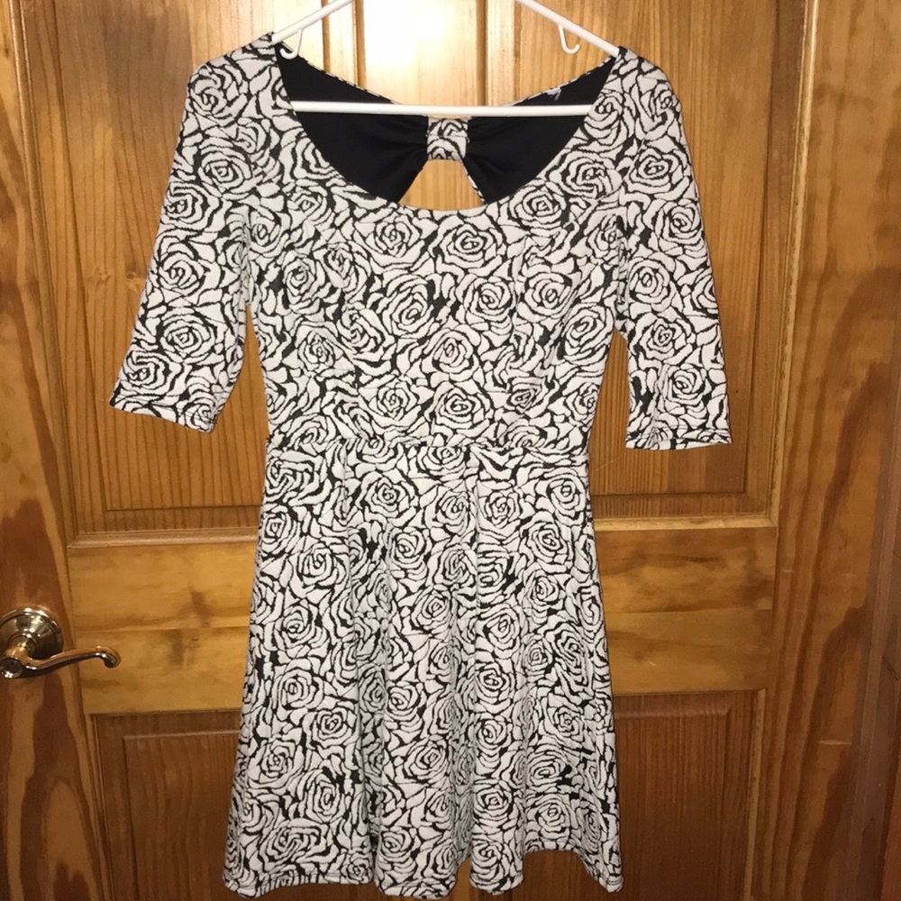 Black and White floral dress